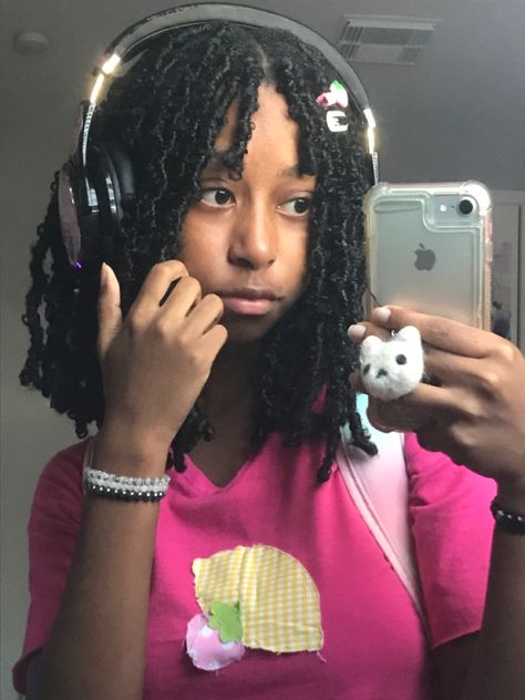 Kawaii Box Braids, Black Kawaii Girl, Kawaii Black Women, Masc Hairstyles, Everything Fashion, Poc Hairstyles, Black Girlhood, Selfies Ideas, Black Kawaii