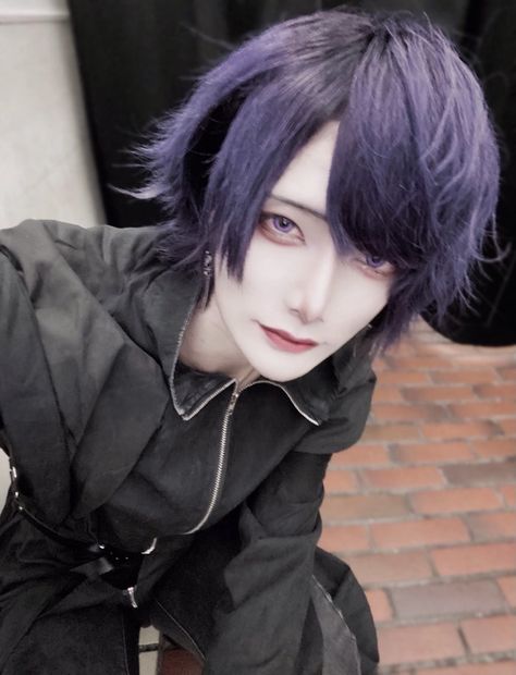 Visual Kei Hairstyles Short, Visual Kei Hairstyles, Jirai Danshi, Selfies Ideas, Bangs For Round Face, Scene Kids, Side Bangs, Aesthetic People, Japanese Boy