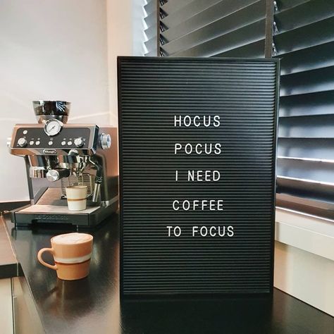 Coffee Bar Letterboard, Letterboard Coffee Quotes, Coffee Shop Halloween Decorations, Letter Board Quotes Coffee, January Letterboard, Coffee Letter Board, Coffee Shop Letter Board, Coffee Halloween Quotes, Coffee Shop Quotes