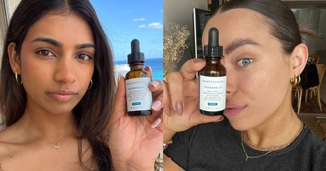 3 beauty writers review SkinCeuticals Vitamin C range. Vitamin C Before And After, Skin Care Routine Steps With Vitamin C, Skin Ceuticals C E Ferulic, Skinceuticals C E Ferulic, C E Ferulic Skinceuticals, Skin Changer, Phloretin Cf, Skinceuticals Vitamin C, Vitamin C Benefits