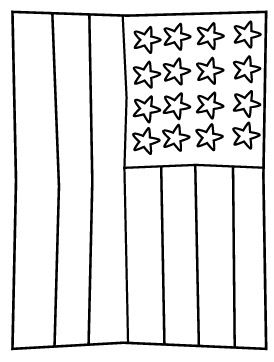 American Flag - Free printable Fourth of July coloring page American Flag Crafts Preschool, Printable American Flag, July Coloring Page, American Flag Coloring Page, Memorial Day Coloring Pages, American Flag Crafts, Fourth Of July Crafts For Kids, July Colors, Flag Template