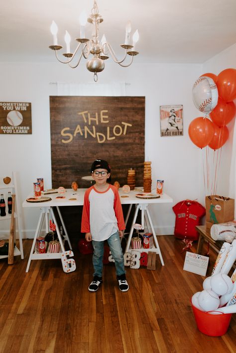 Sandlot Baseball Birthday Party, The Sand Lot Birthday Party, Sandlot Theme Party, Sandlot Birthday Party Ideas, Sandlot Party Decorations, Sandlot Party Ideas, Sandlot 2nd Birthday Party, Sandlot First Birthday Party, Boys 10th Birthday Party Ideas