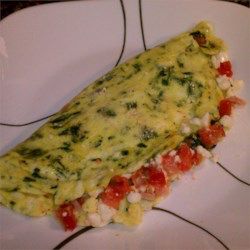 My Big Fat Greek Omelet Western Omelette, Baked Omelet, Spinach Omelet, Omelets Recipe, Weekday Breakfast, Recipe Cover, Egg Dish, Spinach And Cheese, Omelet