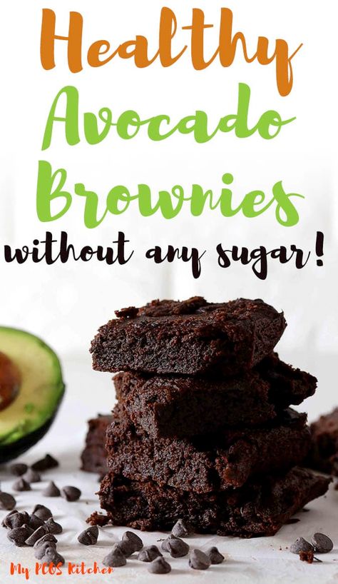 Avacodo Brownies Keto, Dark Chocolate Avocado Brownies, Keto Avocado Dessert, Avacodo Brownies Easy, Avocado Banana Brownies, Almond Flour Chips, Avocado Protein Brownies, Avocado Brownies Recipes, Easy Avocado Brownies