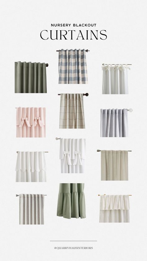 quarryhausinteriors's Kids Rooms Collection on LTK Modern Traditional Coastal, Nursery Curtains Girl, Girl Neutral Nursery, Nursery Curtains Boy, Sunroom Playroom, Playroom Curtains, Nursery Window Treatments, Girls Room Curtains, Nursery Blackout Curtains