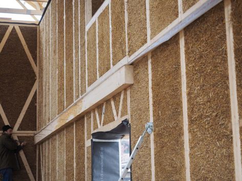 Building with EcoCocon Straw Panels | EcoCocon Build Your House, Cladding Systems, Straw Bales, Carpentry Tools, Fiber Board, Building Homes, Passive House, Panel Systems, Insulation Materials