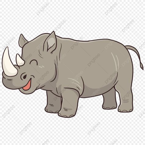 Rhino Clipart, Cute Rhino, Rhino Art, Silhouette Paper, Animal Flashcards, Clip Art Png, Watercolor Splash, Art Png, Cartoon Images