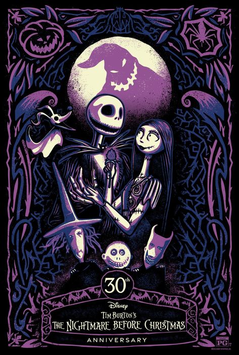 Best Holiday Movies, Jack Y Sally, Nightmare Before Christmas Movie, Nightmare Before Christmas Wallpaper, The Legend Of Sleepy Hollow, Nightmare Before Christmas Halloween, Christmas Town, Christmas Bedroom, Christmas Poster