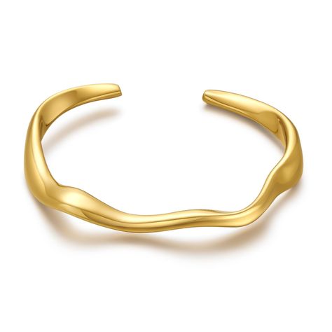 PRICES MAY VARY. Stackable Irregular Wave Bracelets: The irregular wave design with a little Mobius shape for a beautiful modern style. You can wear the delicate gold cuff bracelet alone or stack it with other cuff bracelets for a cool touch of glam. Comfortable Polished Cuff Bracelet: WOWORAMA gold wave cuff bracelet is plated with 18k gold and highly polished by hand; it's smooth and shiny, has No Hair Pulling, No Skin Pinching, and is very comfortable to slide on your wrist. Adjustable Gold C Gold Wrist Cuff, Gold Cuff Bracelets, Bracelets Minimalist, Gold Arm Cuff, Delicate Gold Bracelet, Western Prints, Gold Bar Bracelet, Bracelet Easy, Open Bangle Bracelet