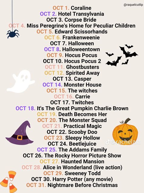 Halloween Things To Do, Halloween Movies List, Halloween Sleepover, Helloween Wallpaper, Disney Movie Night, Halloween Movie Night, Casa Halloween, Halloween Traditions, Fun Fall Activities