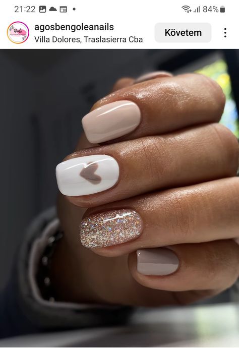 Beautiful Nails Ideas, Gel Nails Shimmer, Trending Nails Now, Gel Nails With Nail Art, Gel Nail Manicure Ideas, Cute Gel X Nails, Cute Gel Manicure, Cute Manicure Ideas, Cute Nails Gel