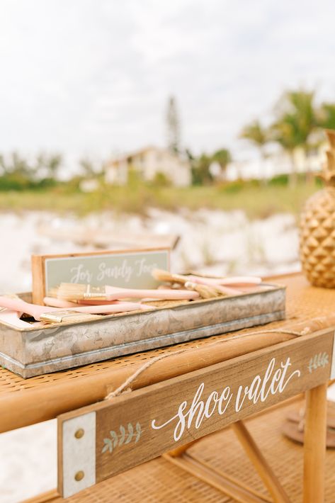 Shoe Valet Beach Wedding, Production Ideas, Shoe Station, Destination Vacation, Beach Wedding Shoes, Vacation Wedding, Event Production, Vacation Destinations, Wedding Inspo