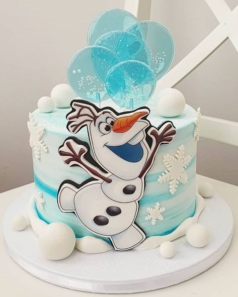 frozen olaf Tort Frozen, Olaf Frozen Cake, Frozen Doll Cake, Olaf Birthday Cake, 26 Birthday Cake, Frozen Birthday Party Cake, Pastel Frozen, Frozen Themed Birthday Cake, Elsa Cake Frozen