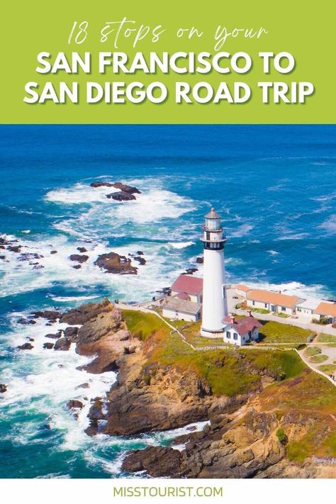 San Francisco To Portland Road Trip, Seattle To San Francisco Road Trip, San Francisco To San Diego Road Trip, Best Day Trips From San Francisco, San Diego Scenic Drives, San Francisco Road Trip, Huntington Beach Pier, Crystal Cove State Park, Travel Bucket List Usa