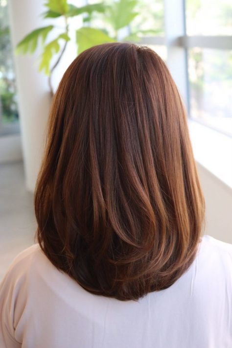 haircut ideas - haircuts -  Haircuts for Medium Length Hair: Perfect for Fine Hair (#26) 2022 Haircut, One Length Hair, Long Hair Highlights, Haircuts For Medium Length Hair, Easy Hairstyles For Thick Hair, Medium Layered Haircuts, Hairstyles For Layered Hair, Hair Tips Video, Haircut Inspiration