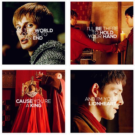 King And Lionheart, Merlin Quotes, Merlin Series, Merlin Bbc, Merlin Fandom, Of Monsters And Men, Merlin And Arthur, Bradley James, King Arthur