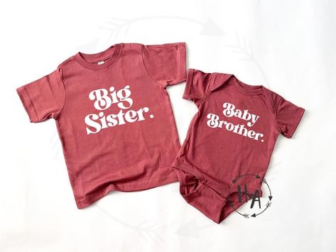 Thanksgiving Big Sister Shirt/Big Brother Shirt/Little Brother | Etsy Big Sister Little Brother Shirts, Baby Announcement Fall, Little Sister Shirt, Fall Baby Announcement, Cute Bodysuits, Sibling Photos, Big Brother Shirt, Sister Shirt, Brother Shirts