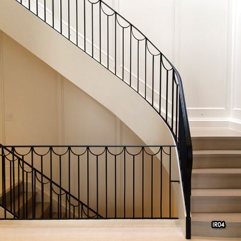 Miliano Design Ltd | Interior Iron Railings | Wrought Iron White Metal Railing, Stair Balustrade, Wrought Iron Designs, Iron Railings Outdoor, Iron Staircase Railing, Iron Balcony Railing, Staircase Interior Design, Wrought Iron Stair Railing, Wrought Iron Handrail