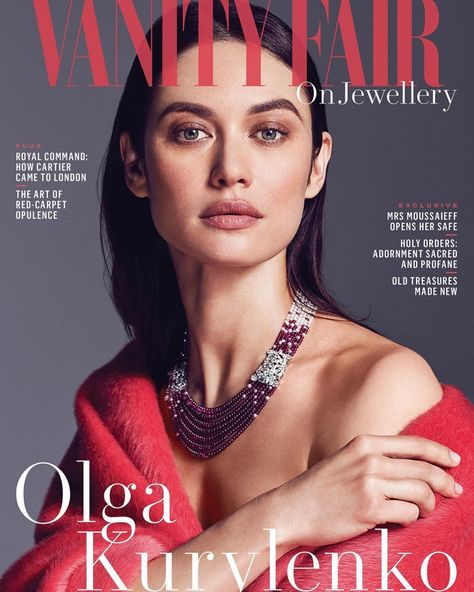 Olga Kurylenko | Vanity Fair Jewelry | 2018 Cover | Photoshoot | Fashion Gone Rogue Editorial Home, Home Vanity, Best Fashion Magazines, Woman Photoshoot, Magazine Cover Page, Vanity Fair Covers, Red Carpet Jewelry, Vanity Fair Magazine, Olga Kurylenko