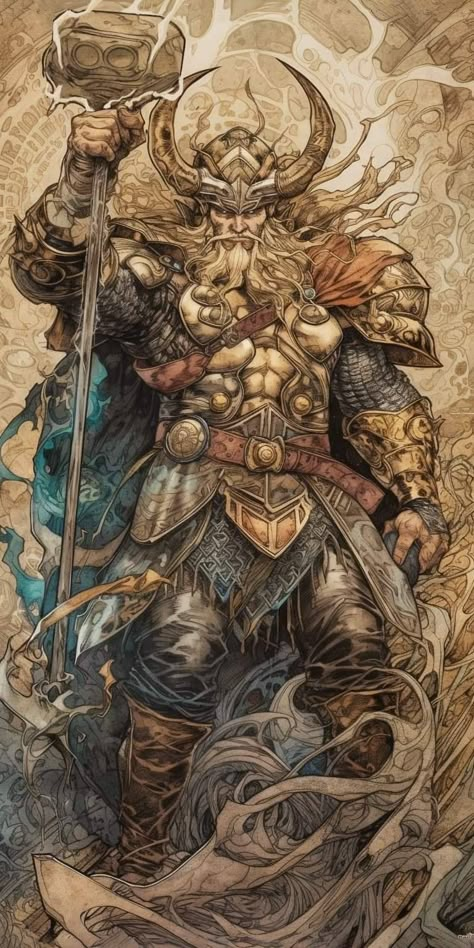 Norse Mythology Odin, Norse Pantheon, Unedited Photos, 다크 판타지, Viking Art, Dungeons And Dragons Characters, God Art, Fantasy Warrior, Arte Fantasy