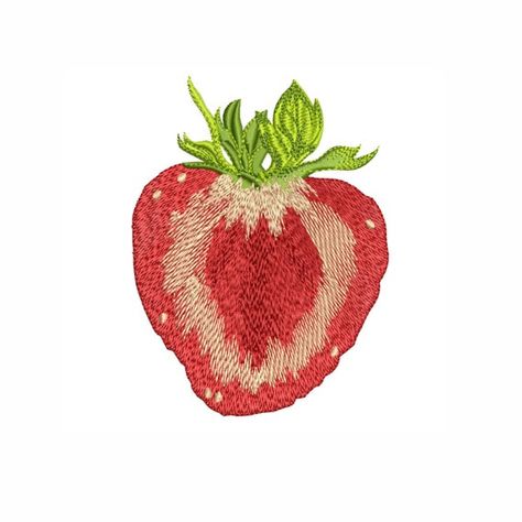 Strawberry machin embroidery design. 3 sizes strawberry 1: 2.1 x 2.8 in. / 54 x 71 mm. (WxH) Stitches: 7 924 strawberry 2: 2.9 x 3.8 in. / 73 x 97 mm. Stitches: 12 681 strawberry 3: 3.6 x 4.8 in. / 92 x 122 mm. Stitches: 18 498 Color: 5 The following formats are included in the file you Fruit Embroidery, Heart Machine Embroidery, Project Table, Cute Embroidery, Red And Teal, Embroidery Machines, The Design Files, Calendar Design, Bits And Bobs