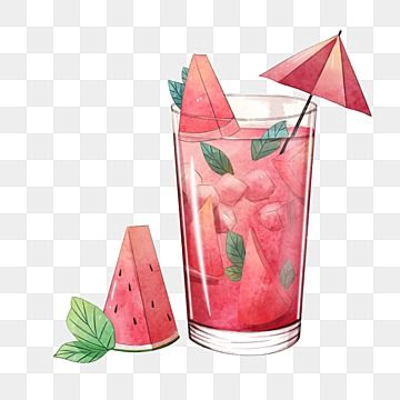 watercolor,cocktail,liqueur,drink,fruit juice,watermelon,fruit,mint,umbrella,decoration,summer Cold Clipart, Tea Png, Watermelon Cartoon, Passion Fruit Tea, Cocktails Clipart, Drink Png, Watermelon Cocktail, Purple Cocktails, Watermelon Drink