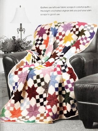 vintageyarnlove - Etsy Scrap Afghan, Patchwork Afghan, Crochet Star Blanket, Bad Cover, Afghan Crochet Pattern, Star Patchwork, Patron Vintage, Blanket Crochet Pattern, Crochet Blanket Pattern