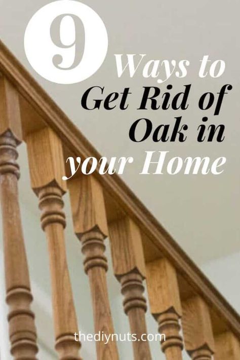 Painting Oak Banister, Update Railings For Stairs, Refurbished Stair Railing, Home Banister Ideas, Painted Stairs Railing, New Stair Railing Banisters, Oak Wood Home Decor, Stairs Railing Paint Ideas, Diy Modern Staircase