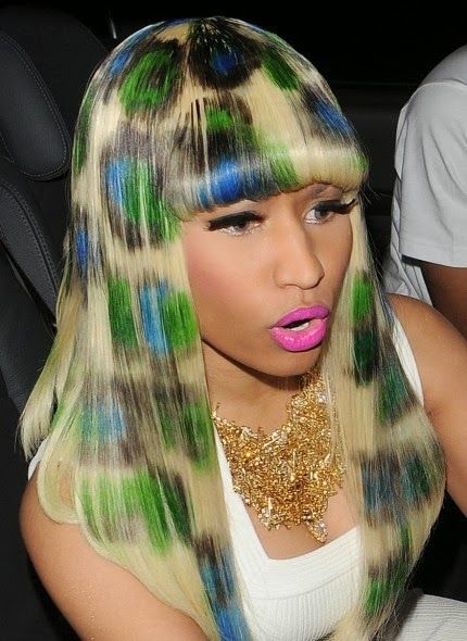 Nicki Outfits, Nicki Minaj Wig, Nicki Minaj Concert, Onika Maraj, Nicki Minaj Hairstyles, Harajuku Barbie, Blue Green Hair, Beyonce Hair, Nicki Minaj Barbie