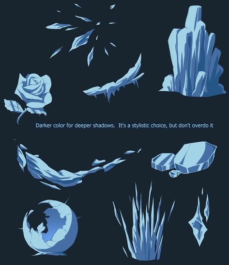 Ice Tutorial, Ice Drawing, Ice Magic, Magic Drawing, Concept Art Tutorial, Super Powers Art, Magic Design, Concept Art Drawing, Digital Painting Tutorials