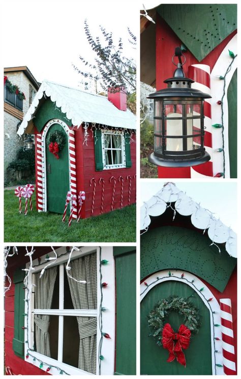 Santa's Workshop Confessions of a Serial Do-it-Yourselfer Christmas Parade Floats, Gingerbread Village, Christmas Yard Art, Christmas Float Ideas, Christmas Tours, Santa's Workshop, Christmas Yard Decorations, Christmas Gingerbread House, Christmas Parade