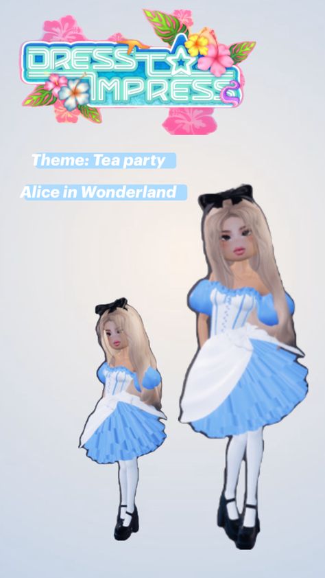 I dressed up as Alice with no VIP Yea Party, Outfit Ideas For Church, Alice In Wonderland Dress, Latina Outfit, Smart Casual Menswear, Pumpkin Dress, Casual Menswear, Tea Party Theme, Tea Party Dress