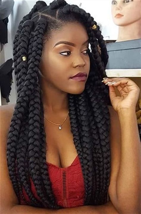 Jumbo Box Braids Styles, Hair Styls, Medium Hairs, Free Hairstyles, Brazilian Wool, Cabello Afro Natural, Medium Box Braids, Blonde Box Braids, Crochet Box Braids