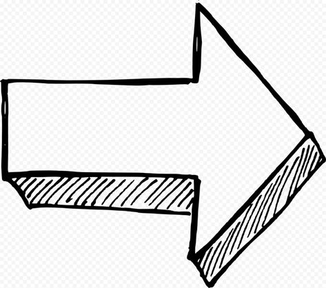 3d Arrow Drawing, Arrow Template Free Printable, Arrow Outline, Arrow Pointing Right, 3d Arrow, Doodles Hand, Arrow Pointing Down, Arrow Doodle, How To Draw 3d