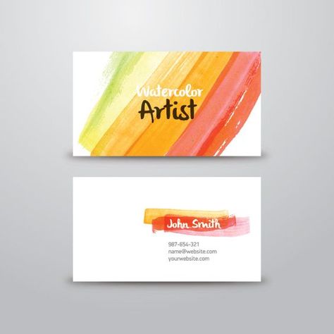 Business Cards Are Better Looking Than They Used to Be Artist Business Cards Design, Painter Business Card, Business Card Icons, Artist Business Card, Examples Of Business Cards, Art Business Cards, Buisness Cards, Name Card Design, Visiting Card Design