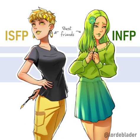 Infp Friendship, Isfp Fanart, Isfp Infp, 16 Personalities Test, Different Personality Types, Infp Personality, Mbti Relationships, Introvert Humor, Mbti Character