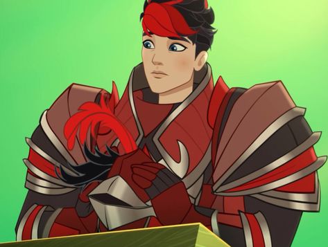 Chase Redford, The Red Knight, Black Red Hair, Dark Blue Eyes, Black Eyebrows, Red Knight, Character Personality, Raven Queen, Fairy Tale Characters