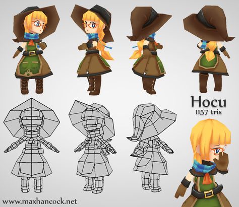 lowpoly 3d Karakter, Low Poly Character, V Model, Low Poly Games, Game Props, Model Sheet, Low Poly Art, Low Poly Models, 3d Modelle