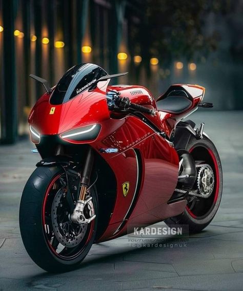 Ferrari Bike, Ducati Bike, Motorcycle Kawasaki, Ducati Supersport, Bagger Motorcycle, Custom Sport Bikes, Ferrari 360, Vespa Scooter, Futuristic Motorcycle