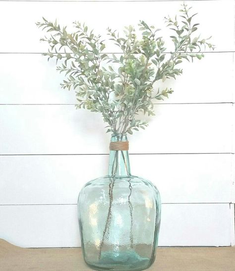 Clear Jug Decor, Large Glass Jugs Decor Ideas, Carboy Jug Decor, Large Glass Vase Ideas, Glass Jug Decor, Glass Jugs Decor Ideas, Big Vase Decorating Ideas, Glass Jugs Decor, Glass Jar Decorating Ideas