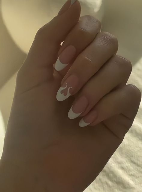 Almond Acrylic Nails Designs, Hoco Nails, Simple Gel Nails, Casual Nails, Pretty Gel Nails, Cute Gel Nails, Soft Nails, Minimalist Nails, Heart Nails