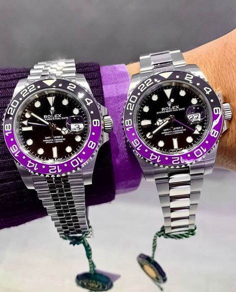 Rolex Mercedes Gle Coupe, Vintage Watches For Sale, Rolex Batman, Purple Watch, Bezel Watch, Gold Money, New Rolex, Porsche Macan, Bracelets Design