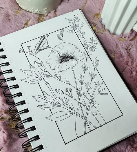 A journey through the art of lines. ✍️ Flower LineArt #sketchandsilhouettes . . . . . . #foryou #explore #explorepage #foryoupage #instagram #instagood #instadaily #art #doodle #doodling #beginner #sketch #sketching #blackandwhite #micropigmentation #fineliner #lineart #sketchbook #artwork #artistsoninstagram #followforfollowback #instalike #reels #reelsinstagram Micro Pen Art, Pen Art Simple, Flowers Sketching, Lineart Flowers, Easy Sketching, Art Of Flowers, Motivation Movies, Flower Line Art, Sketching Art