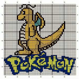 Dragonite Pokémon Knitting Chart Dragonite Pokemon, Intarsia Knitting Charts, Sweater Free Pattern, Intarsia Knitting, Free Chart, Sweater Hat, Knitting Charts, Sweater Knitting Patterns, Pattern Sweater