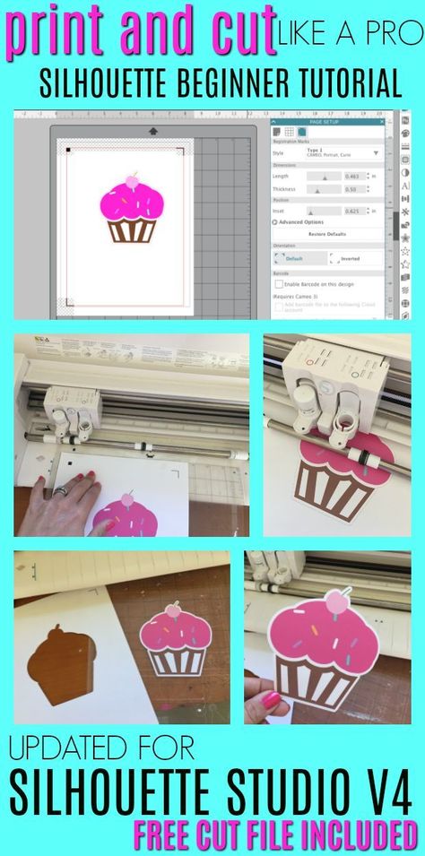 Print And Cut Silhouette, Silhouette Cameo Projects Beginner, Silhouette Cameo Projects Vinyl, Free Silhouette Designs, Registration Marks, Vinyl Projects Silhouette, Silhouette School Blog, Silhouette Design Files, Inkscape Tutorials