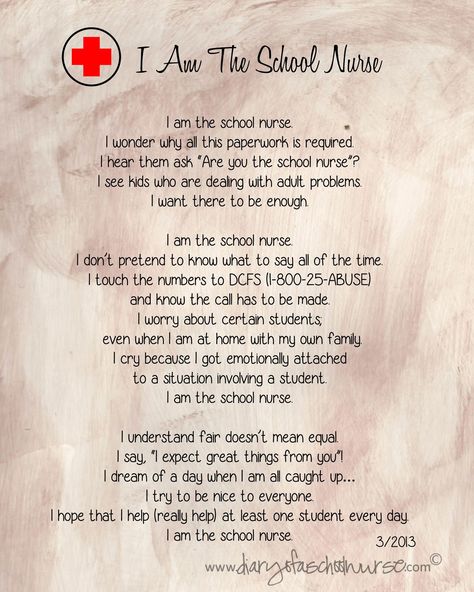 Diary Of A School Nurse: i am the school nurse School Nurse Quotes, I Am Poems, Nursing Sayings, Nicu Nursing Quotes, Er Nurse Quotes, Nurse Affirmations, School Nurse Elementary, Nurse Supervisor, Nurse Poems