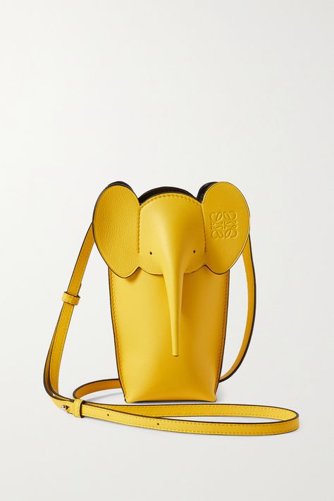 Top 7 Brands to Start Your Luxury Handbag Collection – Fashion Steele NYC Loewe Paula's Ibiza, Elephant Bag, Yellow Textures, Unique Handbags, Animal Bag, Loewe Bag, Statement Bag, Back Bag, Elephant Head