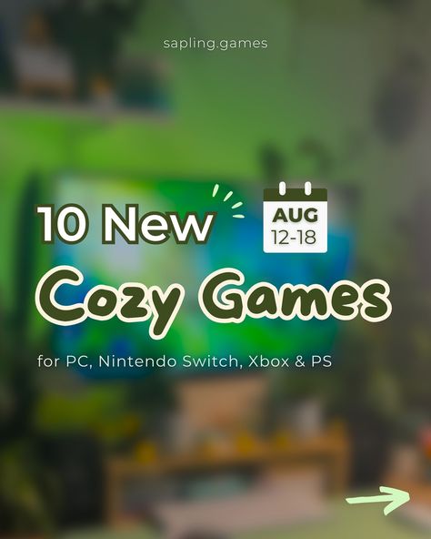 this week‘s cozy game releases (🗓️ Aug 12-18) Save for later📌 💭 Which games have caught your interest? ——— ➡️ Find all my socials & discount codes in my bio and my highlights Follow me (@sapling.games) for daily cozy gaming content🌱 🪴partners: @leahacnh @cozywithjojo @m0ssy.gr0ve @yourfavnerdgirl 🏷️ Cozy Game Releases Nintendo Switch PC Games Indie Games Cozy Gaming Community Nintendo Switch Steam plants gaming desk setup gaming guide #cozygames #gamingsetup #PCgames #newgames #wholeso... Desk Setup Gaming, Cozy Games, Gaming Desk Setup, Cozy Gaming, Setup Gaming, Cute Games, Pc Setup, Pc Games, Gaming Desk