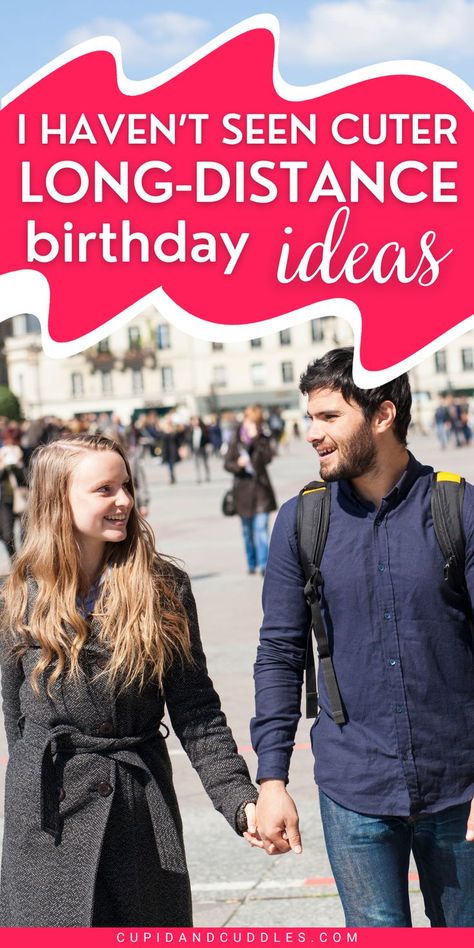 Looking for creative and fun ways to celebrate a long-distance birthday? Look no further! Our curated list of 32 cute, personalized, and memorable birthday ideas will add some serious spice to your special day. From surprise deliveries to unique virtual celebrations, these ideas will make your long-distance celebration unforgettable. Don't miss out, start planning now! Long Distance Relationship Birthday, Long Distance Anniversary, Boring Girl, Long Distance Birthday, Creative Birthday Ideas, Anniversary Ideas For Him, Winter Date Ideas, Long Distance Dating, Creative Date Night Ideas