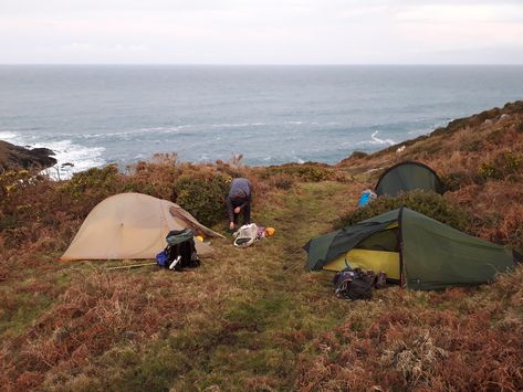 Camping Cornwall, West Coast Trail, Wild Camp, South West Coast Path, Wild Camping, Outdoor Aesthetic, Camping Aesthetic, Land's End, I Want To Travel